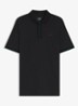 Regular fit polo met logo - Zwart