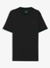 T-shirt met gestreept detail - Zwart