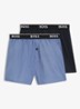 Boxershorts met logoband in 2-pack - Donkerblauw