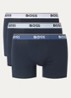 Boxershorts met logoband in 3-pack - Donkerblauw