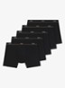 Boxershorts met logoband in 5-pack - Zwart