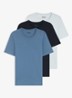 Classic T-shirt van  katoen in 3-pack - Roze