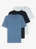 Classic T-shirt van  katoen in 3-pack - Roze