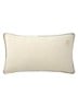 Clayton sierkussenhoes van linnen 31 x 55 cm - Wit