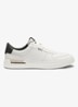 Clint sneaker van leer met logo - Wit