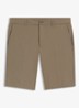 Commuter loose fit korte broek met steekzakken - Donkerbeige