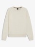 Fijngebreide trui met logo - Open White-131 / Wit