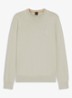 Gebreide trui van katoen en kasjmier met logolabel - Light Beige-271 / Beige