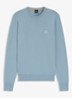 Gebreide trui van katoen en kasjmier met logolabel - Light/Pastel Blue-451 / Lichtblauw