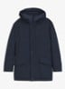 Gewatteerde parka met steekzakken - Donkerblauw
