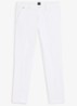 H-Kaiton1 slim fit chino met steekzakken - White-100 / Wit