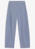 High waist wide fit joggingbroek met steekzakken - Blauwgrijs