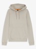 Hoodie van katoenen sweatstof met logopatch - Taupe