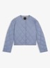 Jack met quilt patroon - Blauwgrijs