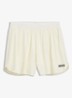 Korte broek met logo - Creme