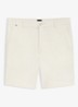 Korte chino in katoenblend - Wit