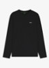 Longsleeve met logo - Zwart