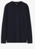 Longsleeve met logoborduring - Donkerblauw