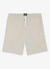 Mix&Match loose fit korte broek van sweatstof met steekzakken - Open Grey-075 / Grijs