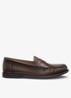 Mocassin van leer - Donkerbruin