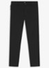 Modern fit pantalon met steekzakken  - Black-001 / Zwart