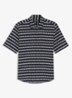 Overhemd met grafische print - Dark Blue-406 / Blauw