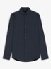 P-Hank-Spread slim fit overhemd - Donkerblauw