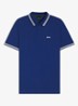 Paddy regular fit polo van piqué katoen met logo - Kobaltblauw