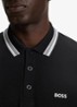Paddy regular fit polo van piqué katoen met logo - Black-001 / Zwart