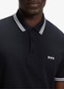 Paddy regular fit polo van piqué katoen met logo - Dark Blue-402 / Blauw