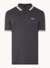 Paddy regular fit polo van piqué katoen met logo  - Charcoal-016 / Grijs
