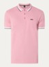 Paddy regular fit polo van piqué katoen met logo  - Zalmroze
