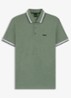 Paddy regular fit polo van piqué katoen met logo - Mint