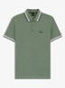 Paddy regular fit polo van piqué katoen met logo - Open Green-359 / Groen