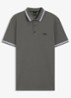 Paddy regular fit polo van piqué katoen met logo  - Light/Pastel Grey-054 / Grijs