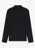 Pado regular fit polo met logo en stretch  - Zwart