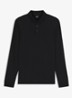 Pado regular fit polo met logo en stretch  - Zwart