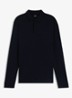 Pado regular fit polo met logo en stretch - Donkerblauw