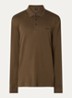 Pado regular fit polo met logo en stretch  - Mosgroen