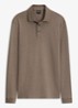 Pado regular fit polo met logo en stretch - Open Brown-240 / Beige