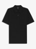 Pallas-polo van katoenpiqué met logostiksel - Zwart