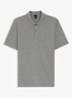 Pallas-polo van katoenpiqué met logostiksel - Grijs