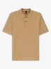 Pallas-polo van katoenpiqué met logostiksel - Beige