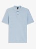 Pallas-polo van katoenpiqué met logostiksel - Lichtblauw