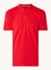 Pallas regular fit polo van piqué katoen - Rood