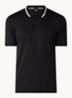 Penrose slim fit polo met logo - Zwart