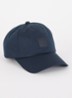 Pet van katoenen twill met logopatch - Donkerblauw