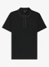 Phillix Tape regular fit polo van piqué katoen met logo - Zwart
