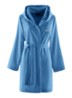Plain badjas van katoen - Royalblauw