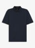 Polo met streepprint - Donkerblauw